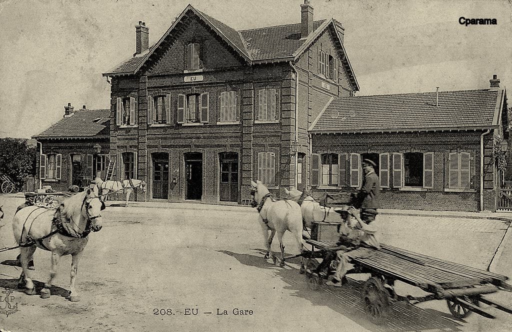 Der Bahnhof von Eu früher...