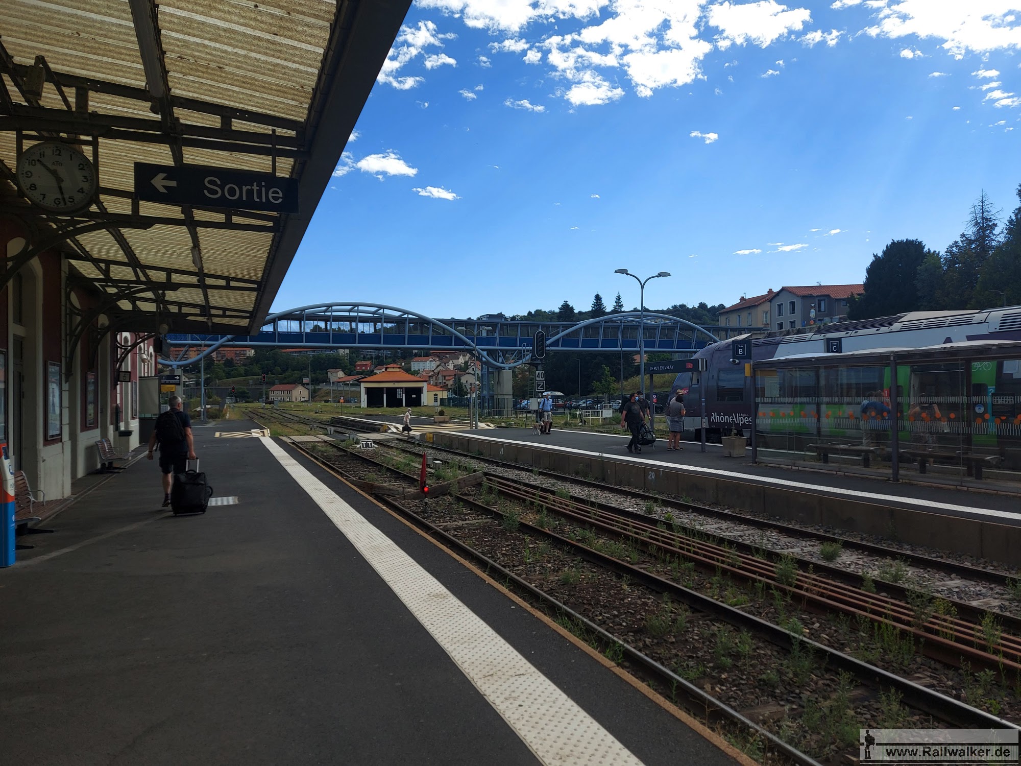 Ausgangspunkt der Wanderung zum GR3 Startpunkt ist der Bahnhof von Le Puy.
