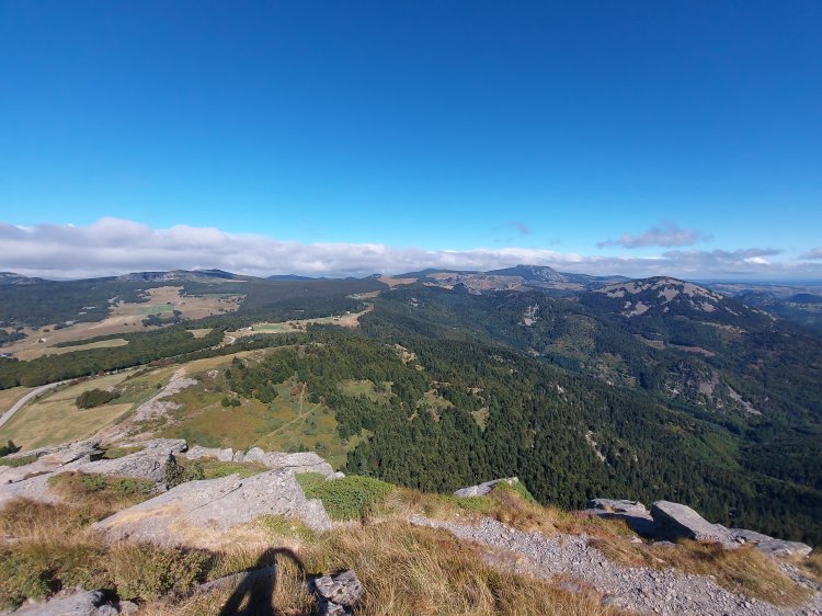 Ausblick vom Mont Gerbier de Jonc