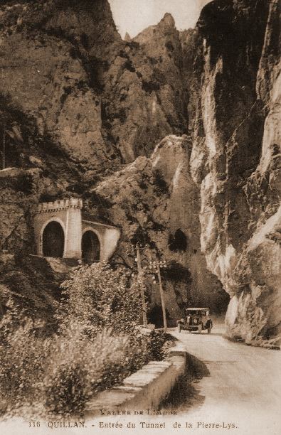 Der Tunnel auf einer alten Postkarte