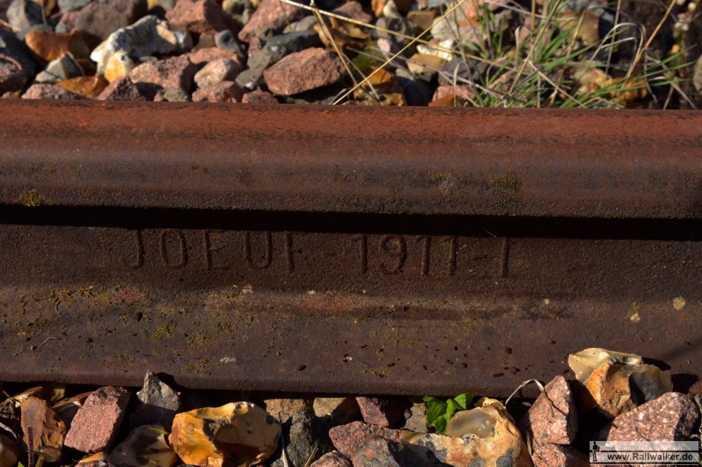 Schiene der Firma JOEUF aus dem Jahr 1911.