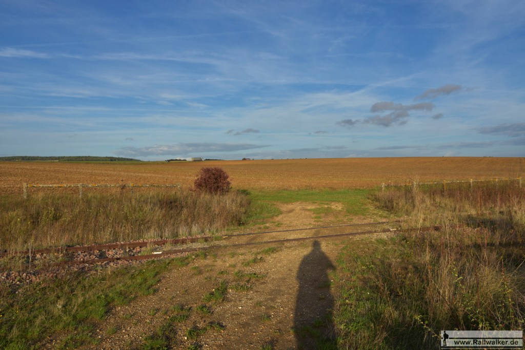 Ein ehemaliger Bahnübergang.