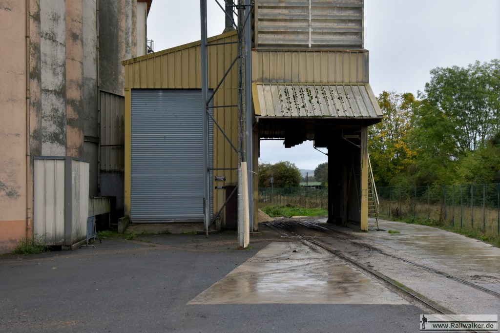 Das Silo in dem im Jahr 2015 der letzte Zug beladen wurde.