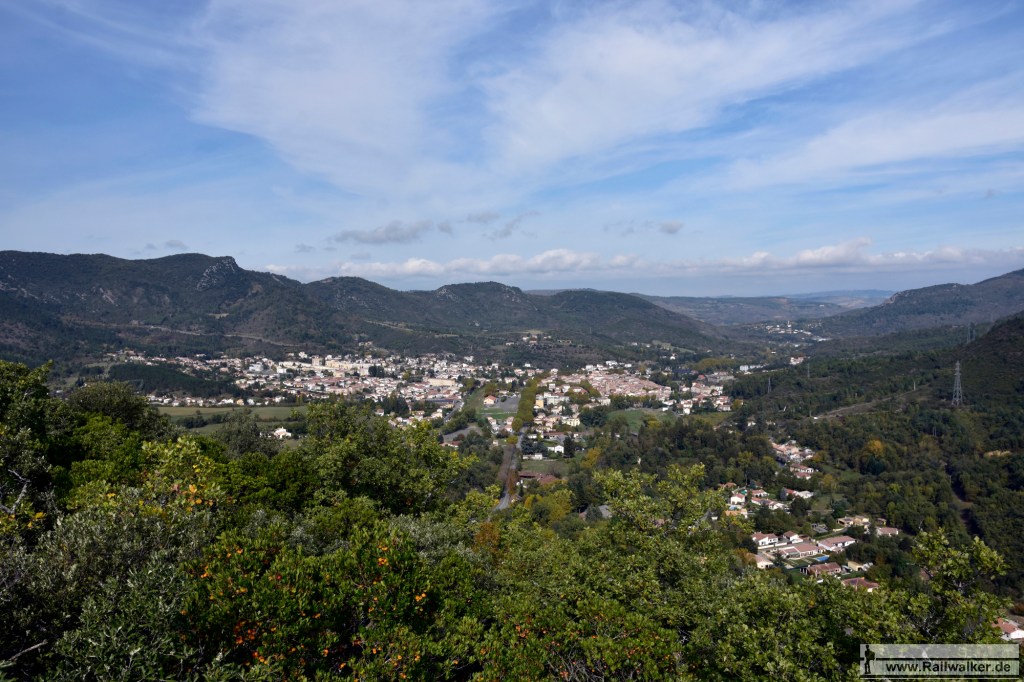 Aussicht auf Quillan.