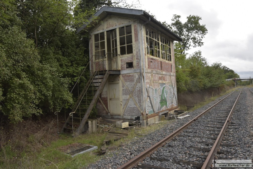 Ein Stellwerk im Bahnhof Mirecourt