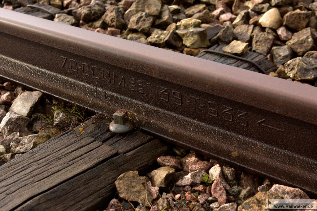 Schiene von "Companie Chatillon Commentry et Neuves Maisons". Gewalzt September 1939