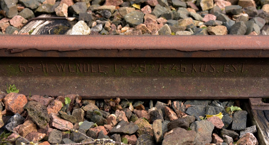 Nochmal Wendel, diesmal mit Kiloangabe. Gewalzt Januar 1929. Mit Angabe der Eisenbahngesellschaft (EST)