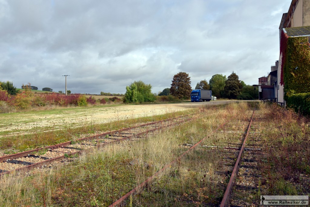 Im Bahnhof von Estissac. Seit 1939 gab es hier nur noch Güterverkehr.
