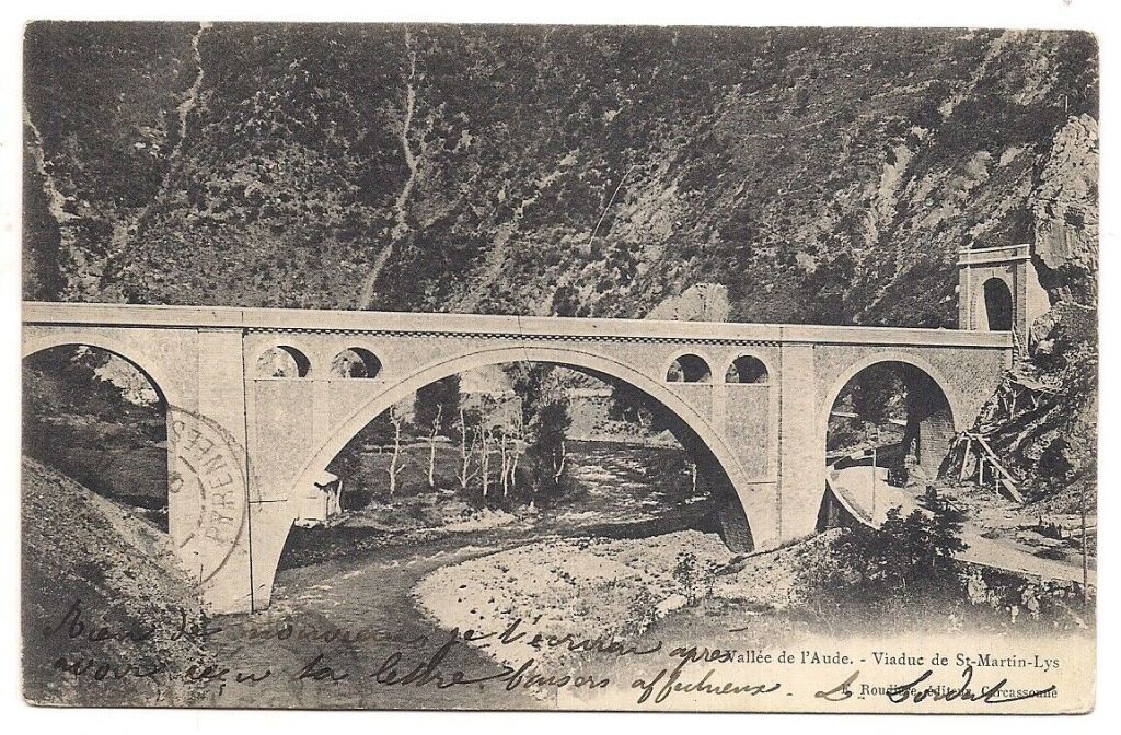 Die Pont sur l'Aude auf einer Postkarte